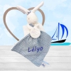 Doudou personnalisé pour bébé, doudou pour petit garçon.