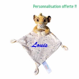Doudou Disney le roi lion, cadeau bébé personnalisé.