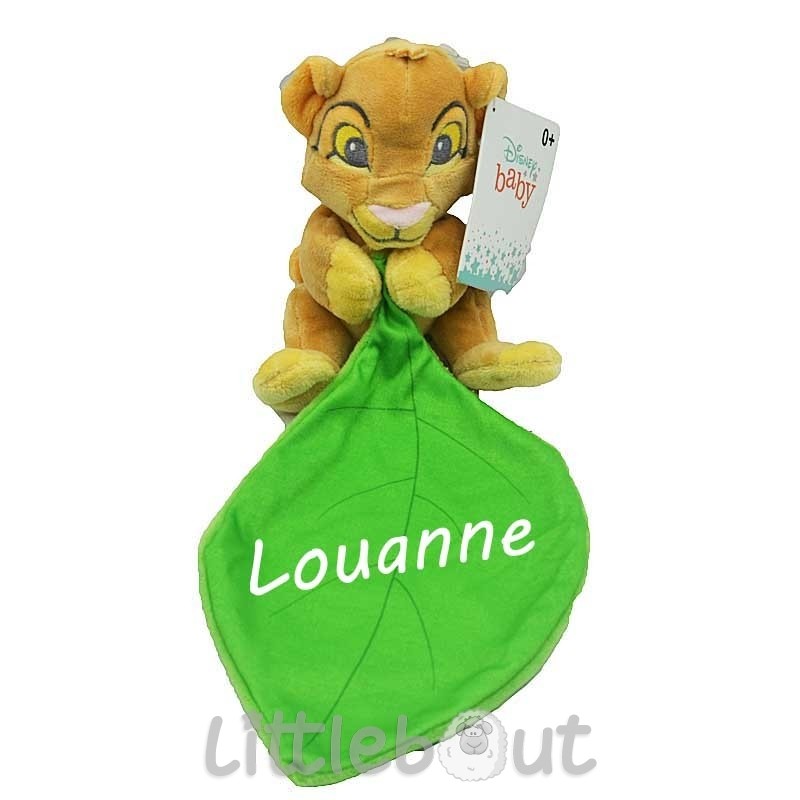 Doudou personnalisé roi lion