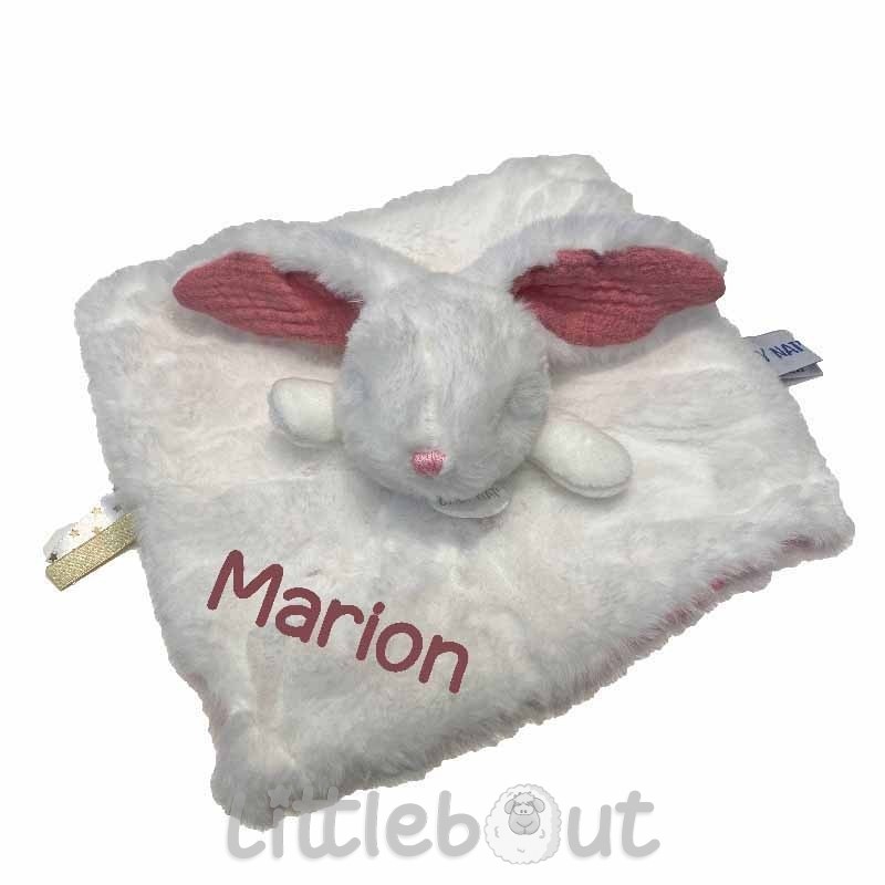 Doudou lapin blanc