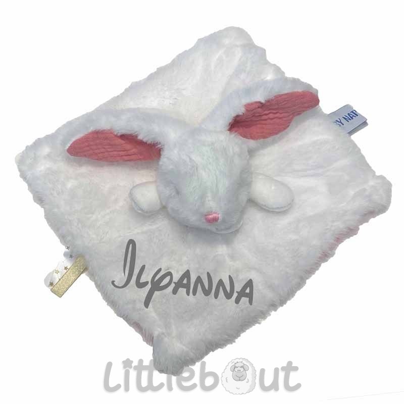 Doudou lapin blanc