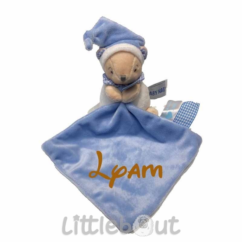 Doudou personnalisé petit ourson