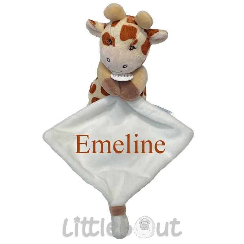 Doudou personnalisé petite Girafe