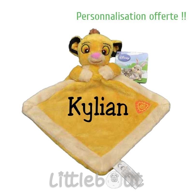 Cadeau Bébé Enfant Petit Roi Lion Prénom Personnalisable