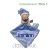 Doudou personnalisé petit ourson