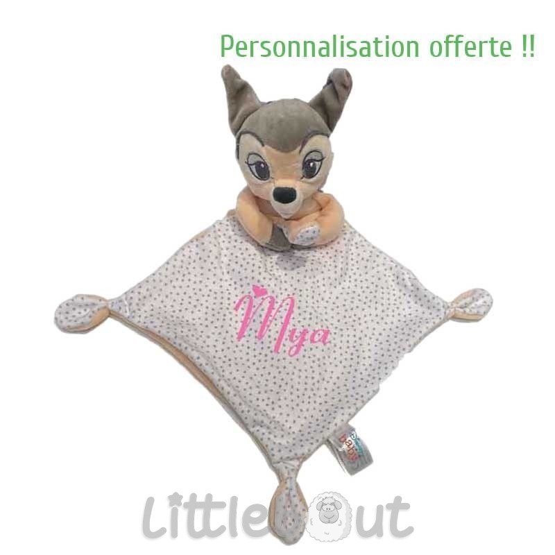 Doudou Disney personnalisé pas cher avec prénom brodé