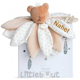 Doudou personnalisé la Belle avec prénom, doudou de marque disney