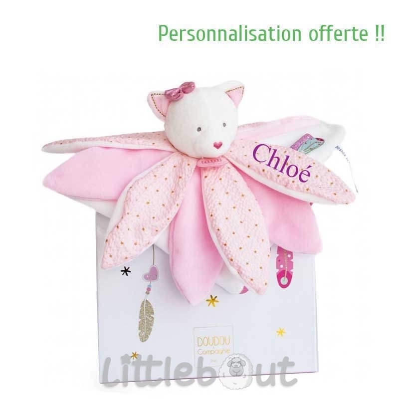 Doudou Pétales petit chat de Doudou et compagnie