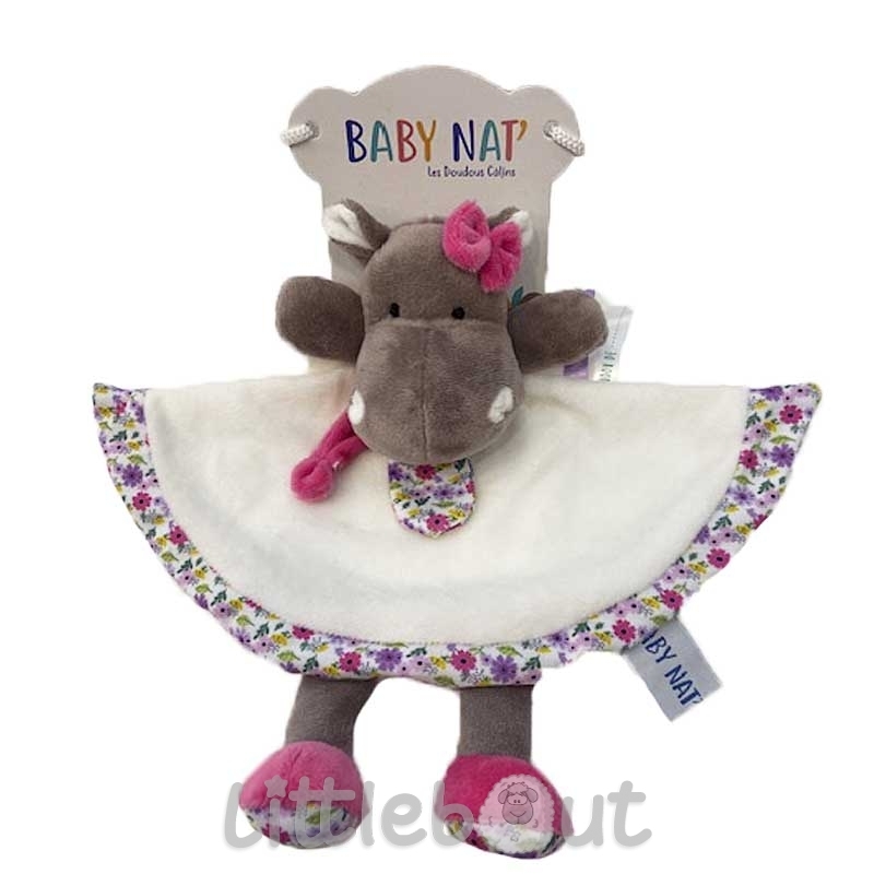 Doudou personnalisé hippo