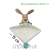 Doudou personnalisé petit lapin