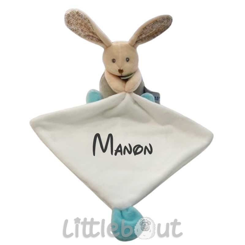 Doudou personnalisé petit lapin