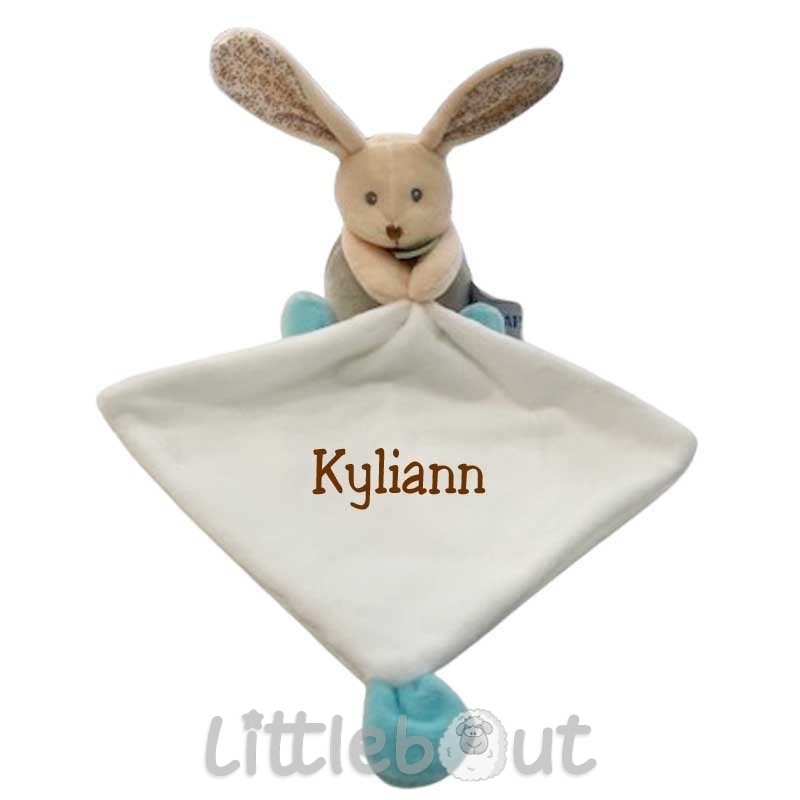 Doudou personnalisé petit lapin