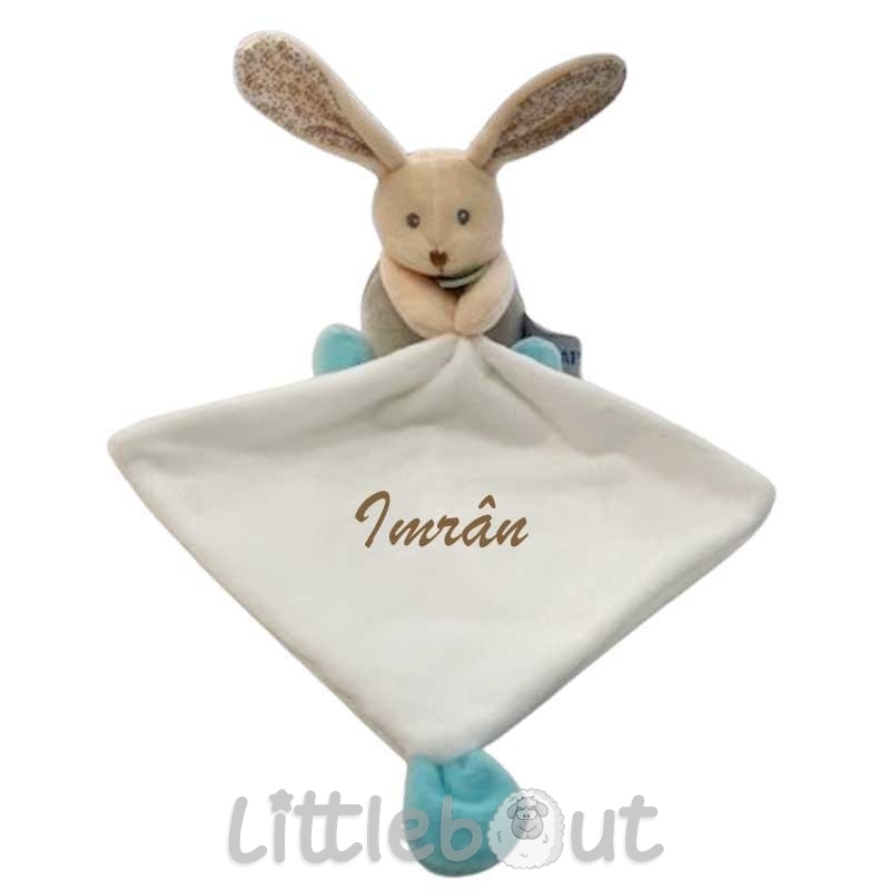 Doudou personnalisé petit lapin