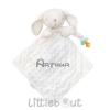 Doudou lapin accroche tétine