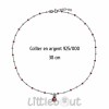 Collier enfant Coccinelle argent