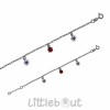 Bracelet argent coccinelle