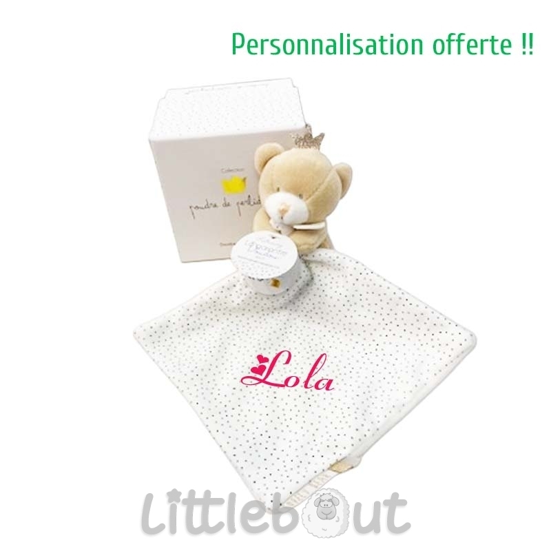 Doudou personnaliser pour bébé